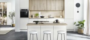 Weiße Küche Nobilia Senso Design Inselküche Weiß grifflos